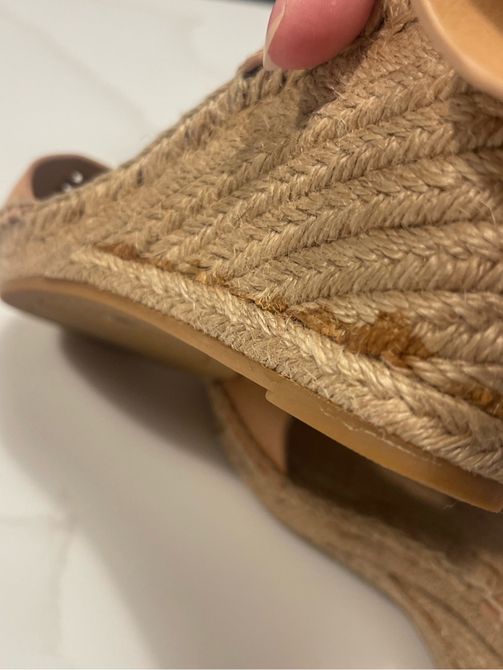 Tory Burch Tan Leather Espadrille Ankle-Strap Sandals - Picture 8 of 12